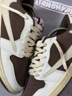 Tênis Nike Air Jordan Low 1 x Travis - Reverse Mocha