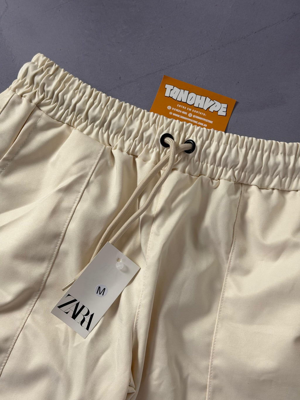 Shorts Tactel Zara - Bege