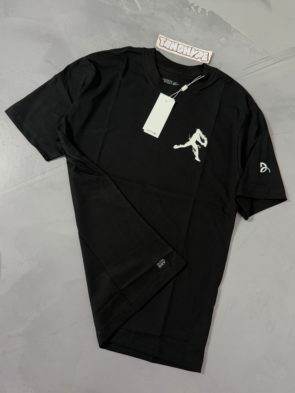 Camiseta Lacoste x Djokovic - Preto