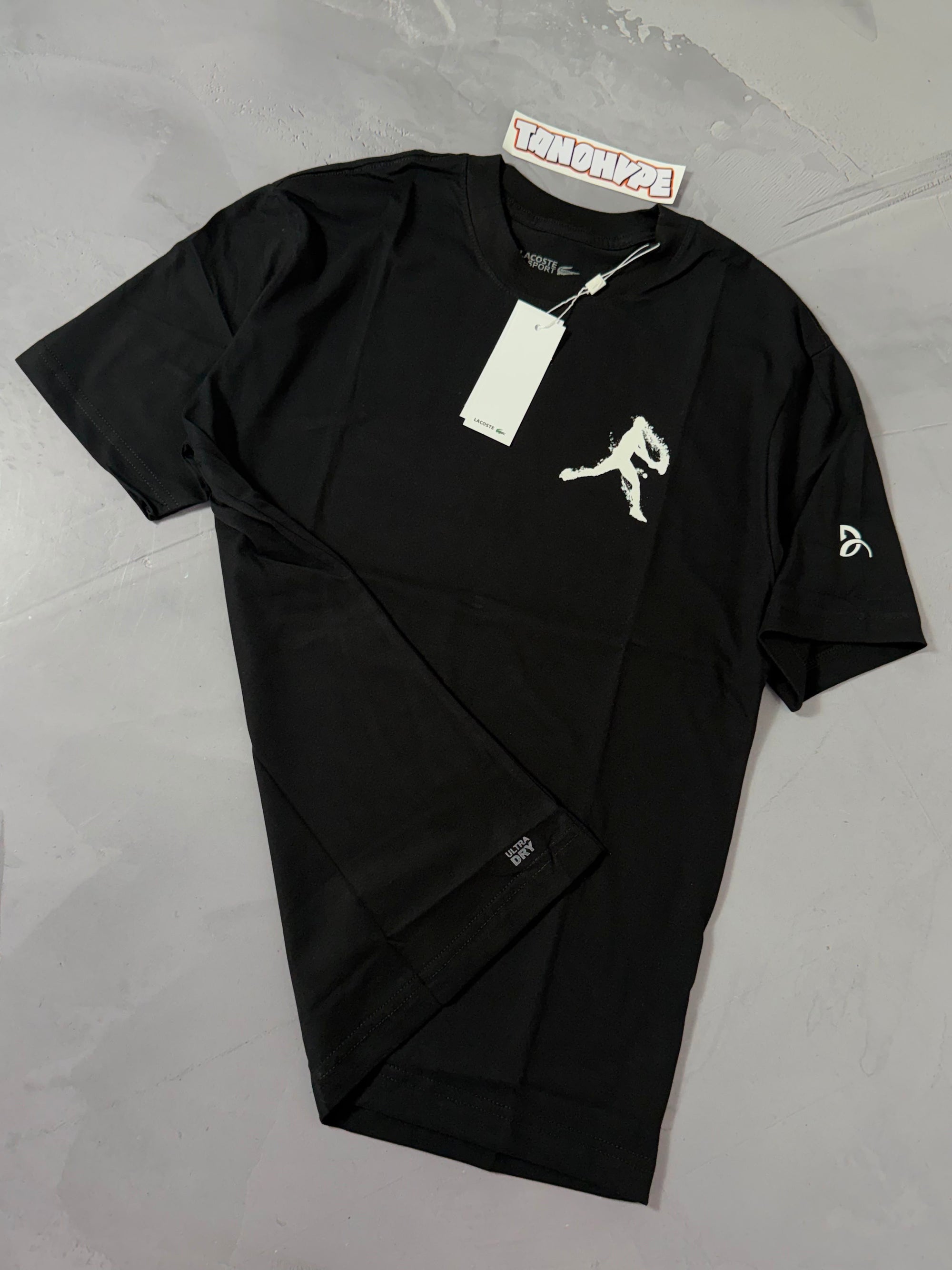 Camiseta Lacoste x Djokovic - Preto