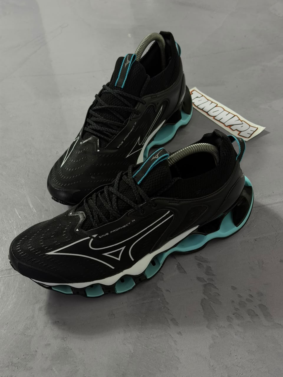 Tênis Mizuno Wave Prophecy 14 - Preto e Azul Bebê
