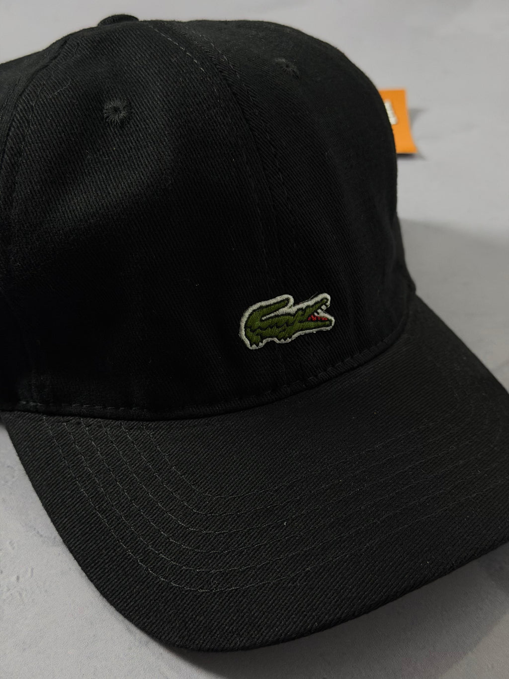 Boné Lacoste Mini Croc - Preto