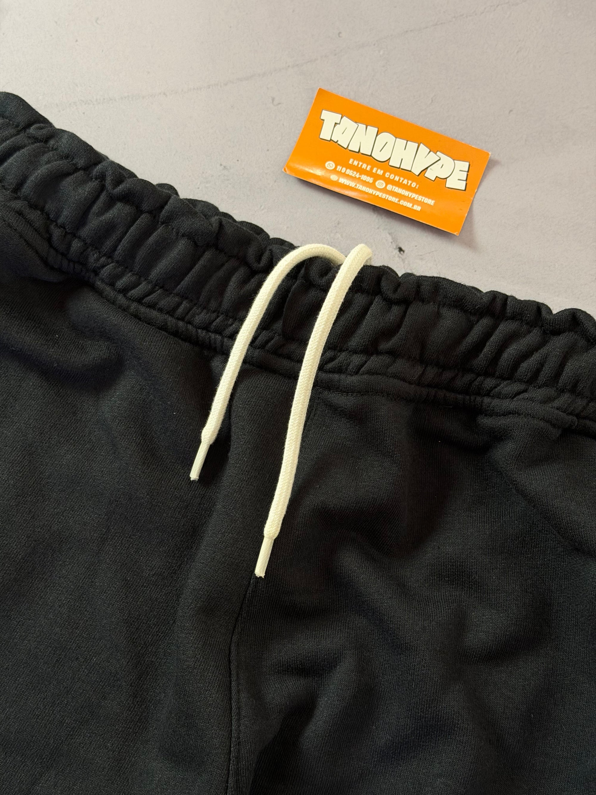 Shorts Moletom Nike Big Swoosh TM - Preto