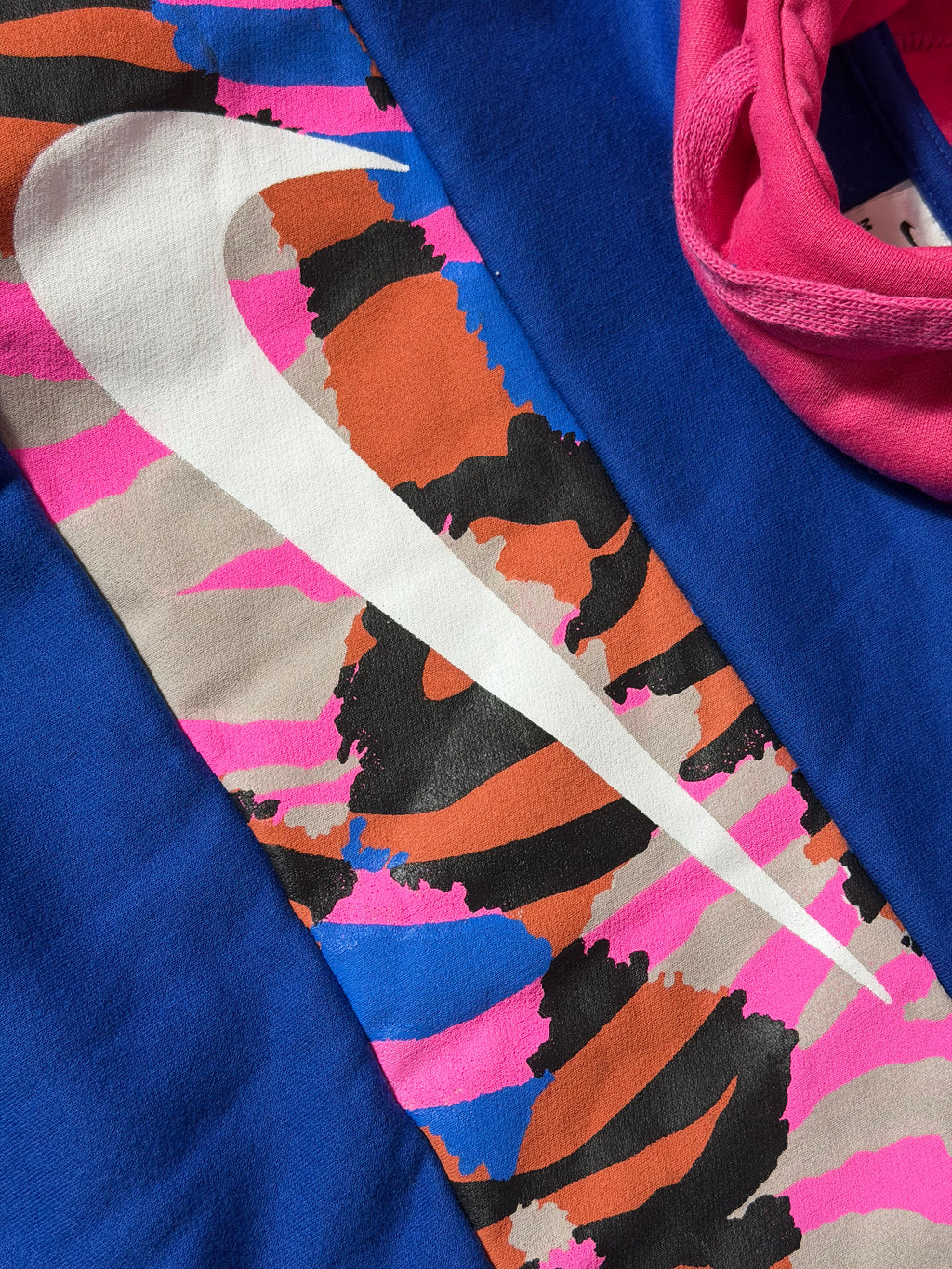 Moletom Nike Touca Rosa - Azul