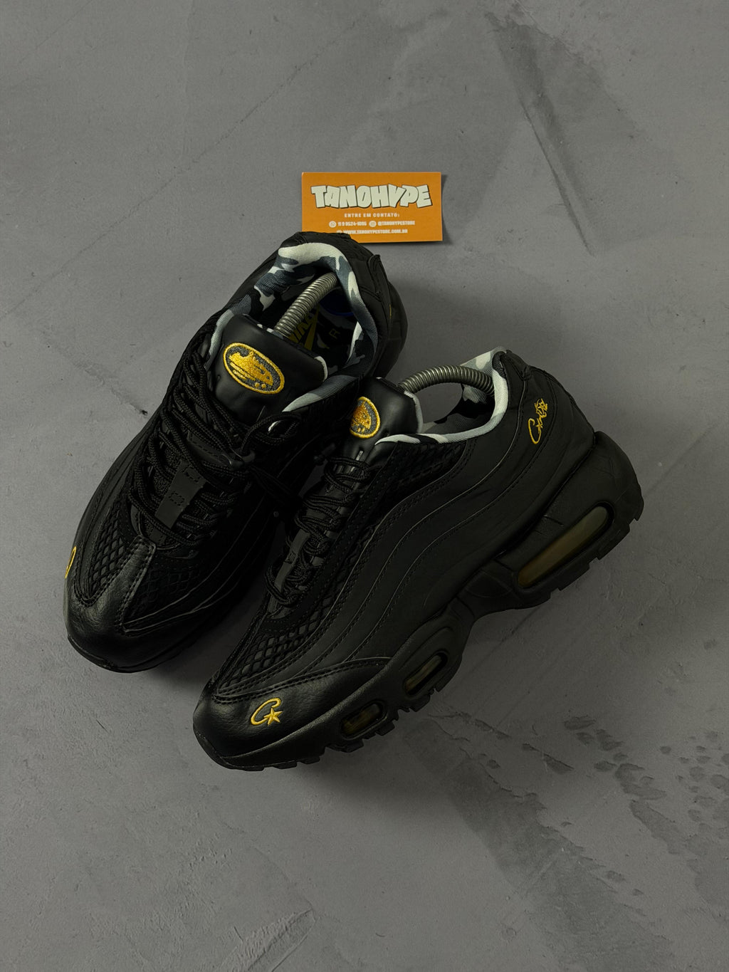 Tênis Nike Air Max 95 Corteiz - Preto e Amarelo