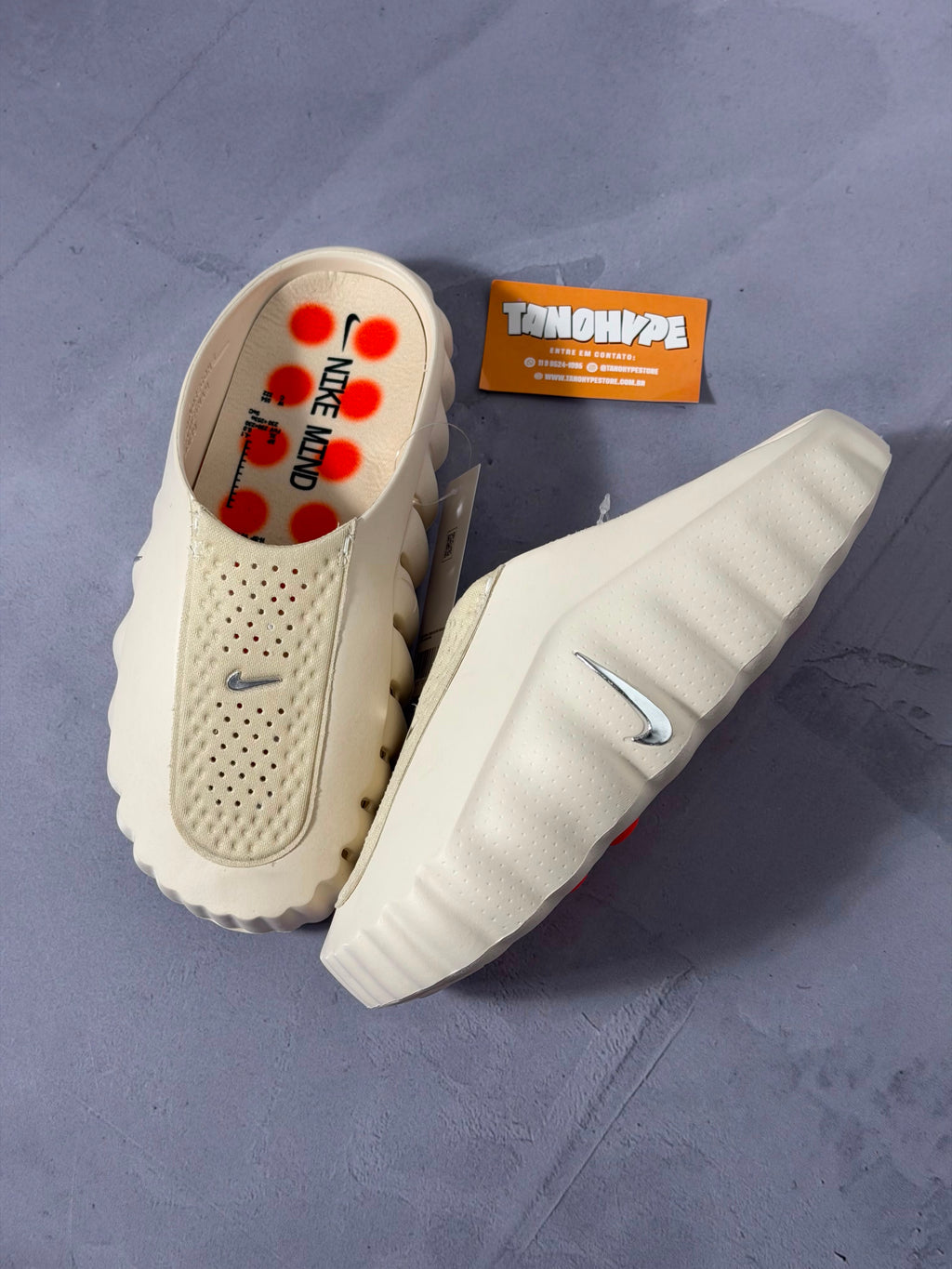 Chinelo Slide Nike Mind 001 - Bege
