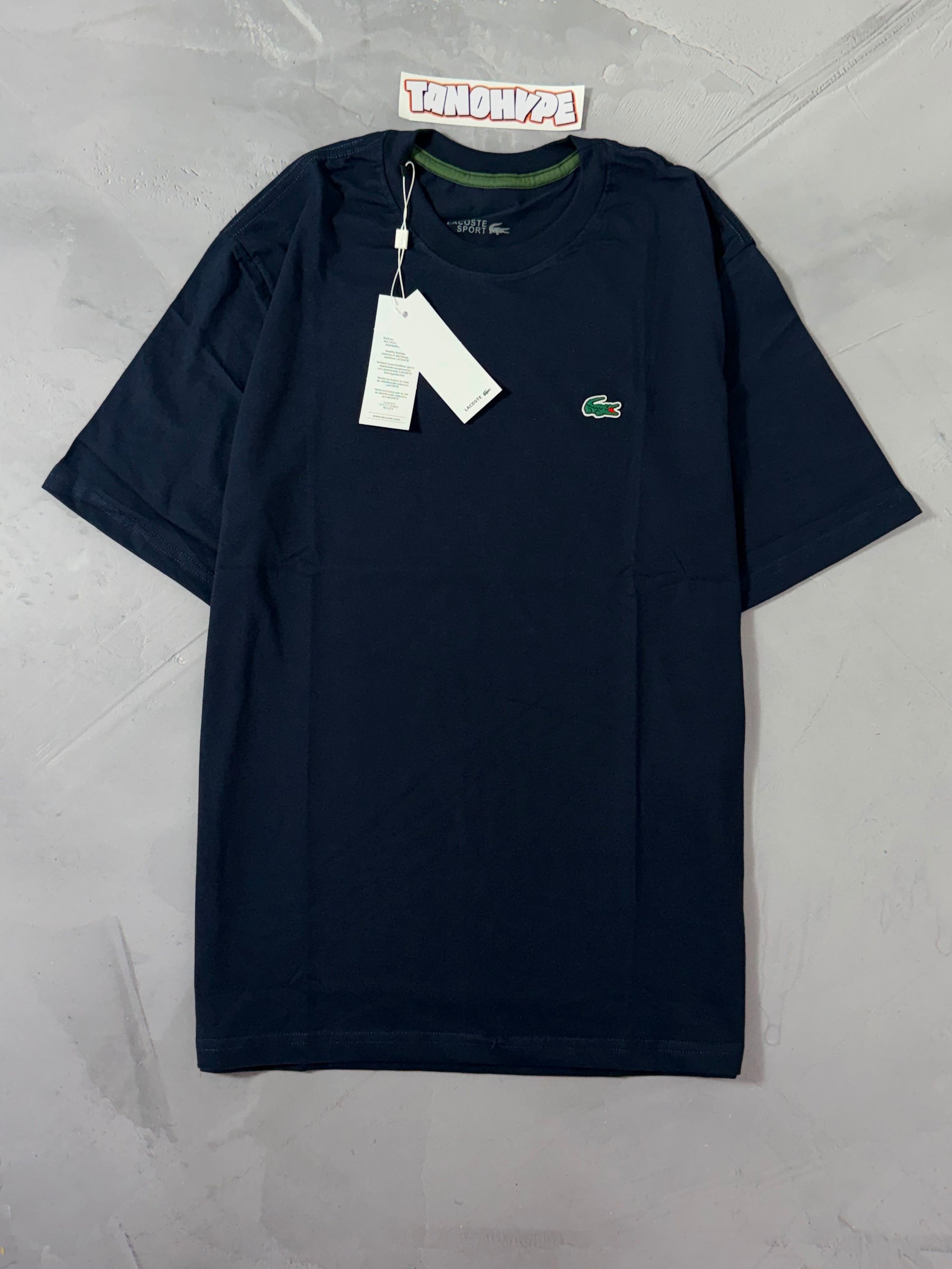 Camiseta Lacoste Classic Sport - Azul Marinho