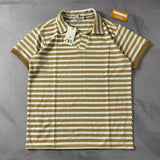 Polo Zara Tricô - Bege Listrada