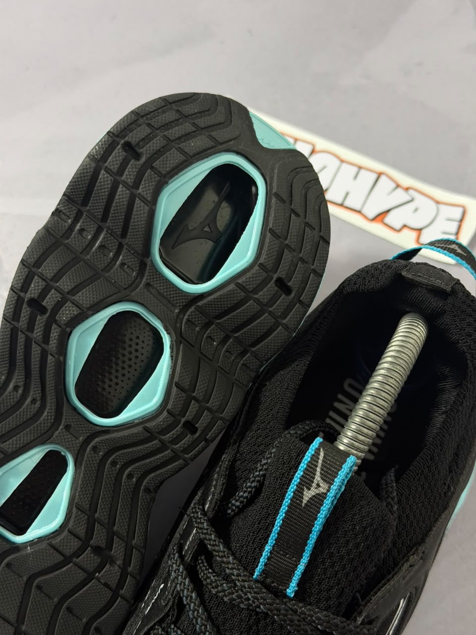 Tênis Mizuno Wave Prophecy 14 - Preto e Azul Bebê