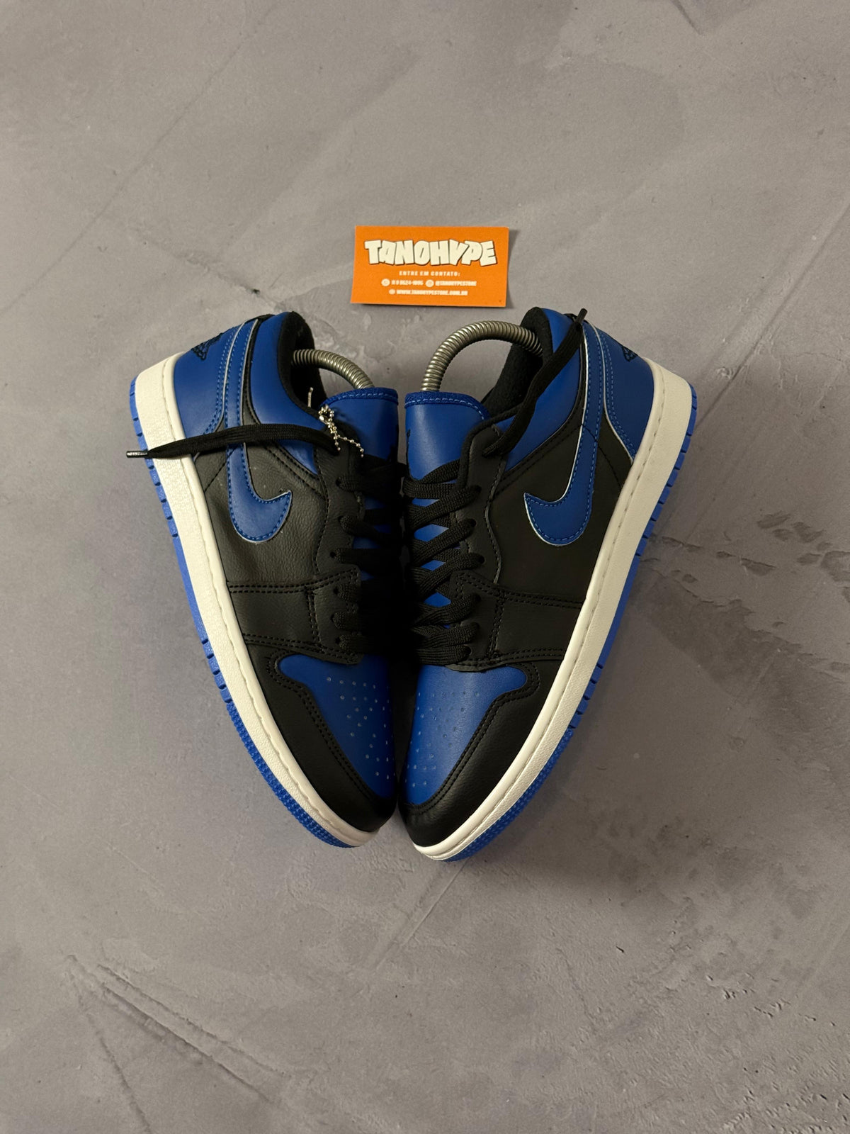 Tênis Nike Air Jordan Low 1 - Azul/Preto