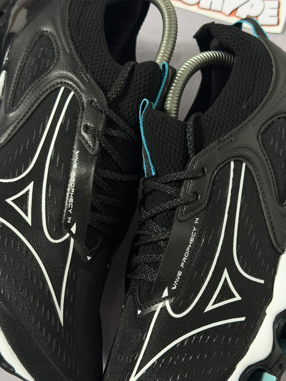 Tênis Mizuno Wave Prophecy 14 - Preto e Azul Bebê