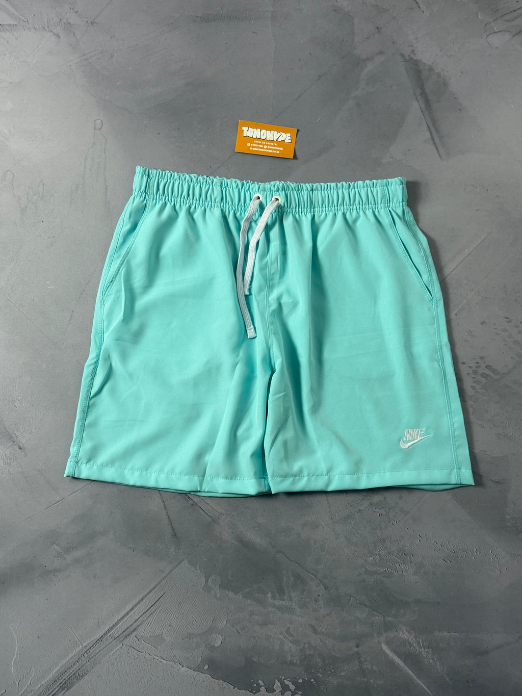 Shorts Tactel Nike Club Flow - Azul Turquesa