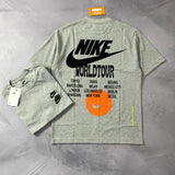 Camiseta Nike World Tour - Cinza