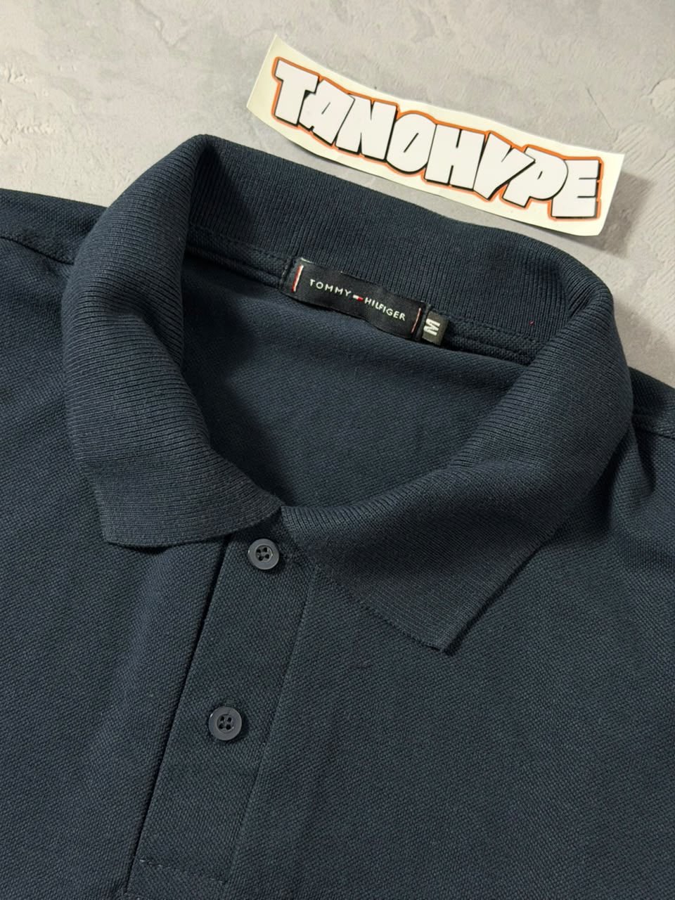 Polo Tommy Hilfiger Bandeirão - Azul Marinho