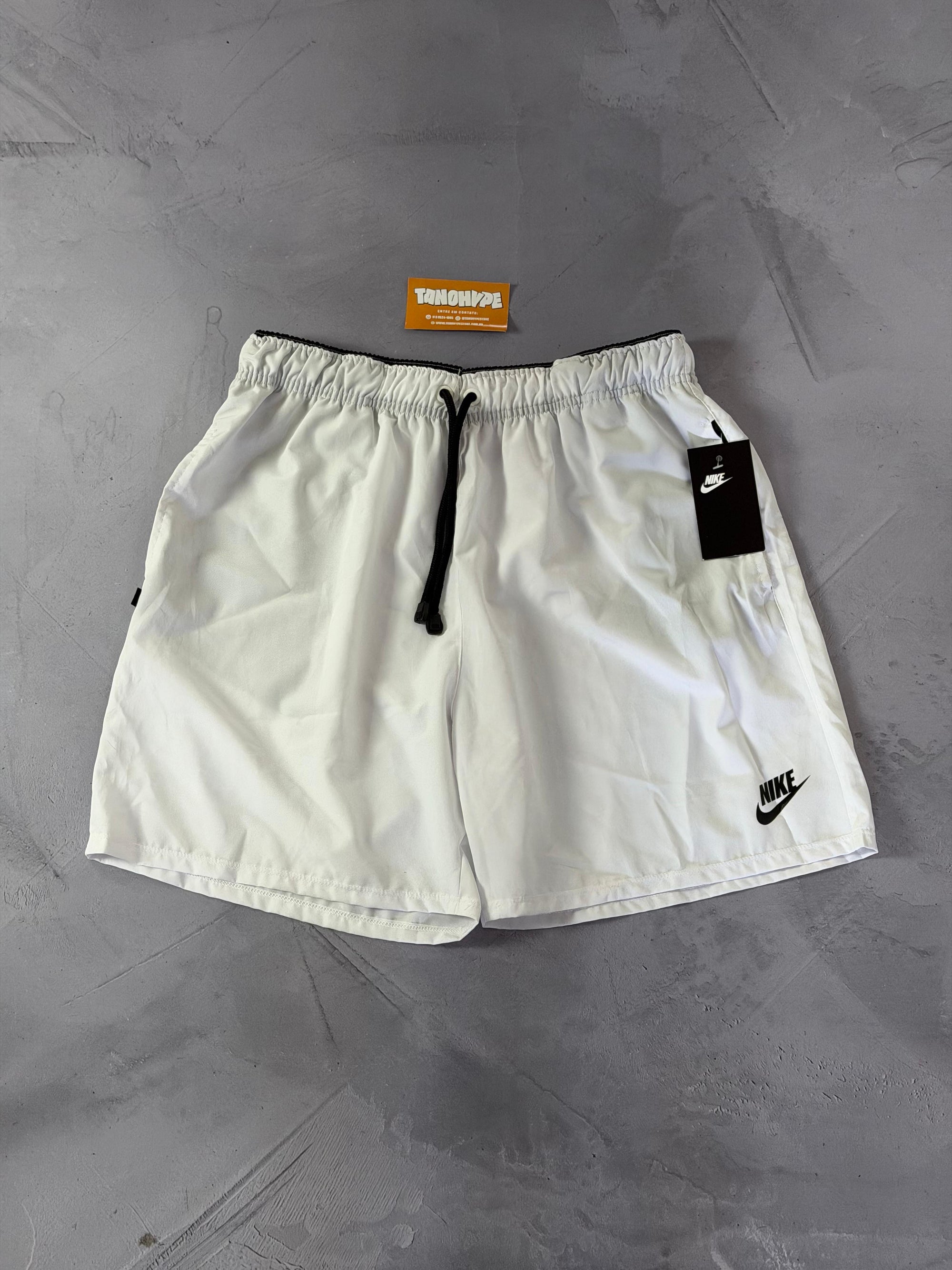 Shorts Tactel Nike Club - Branco 02