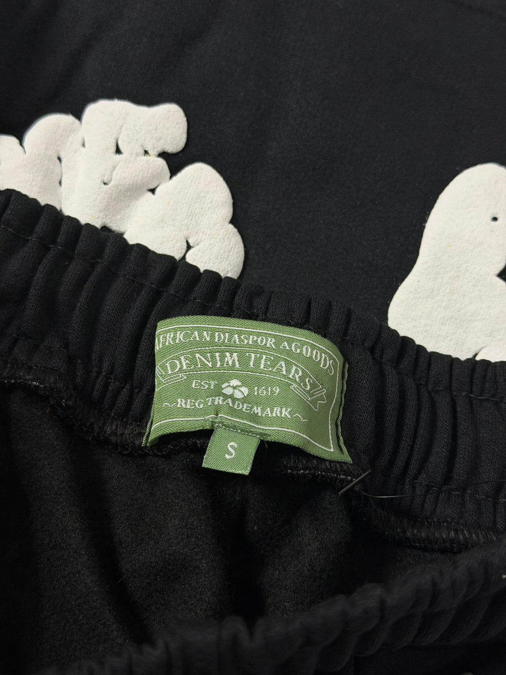 Shorts Moletom Denim Tears - Preto