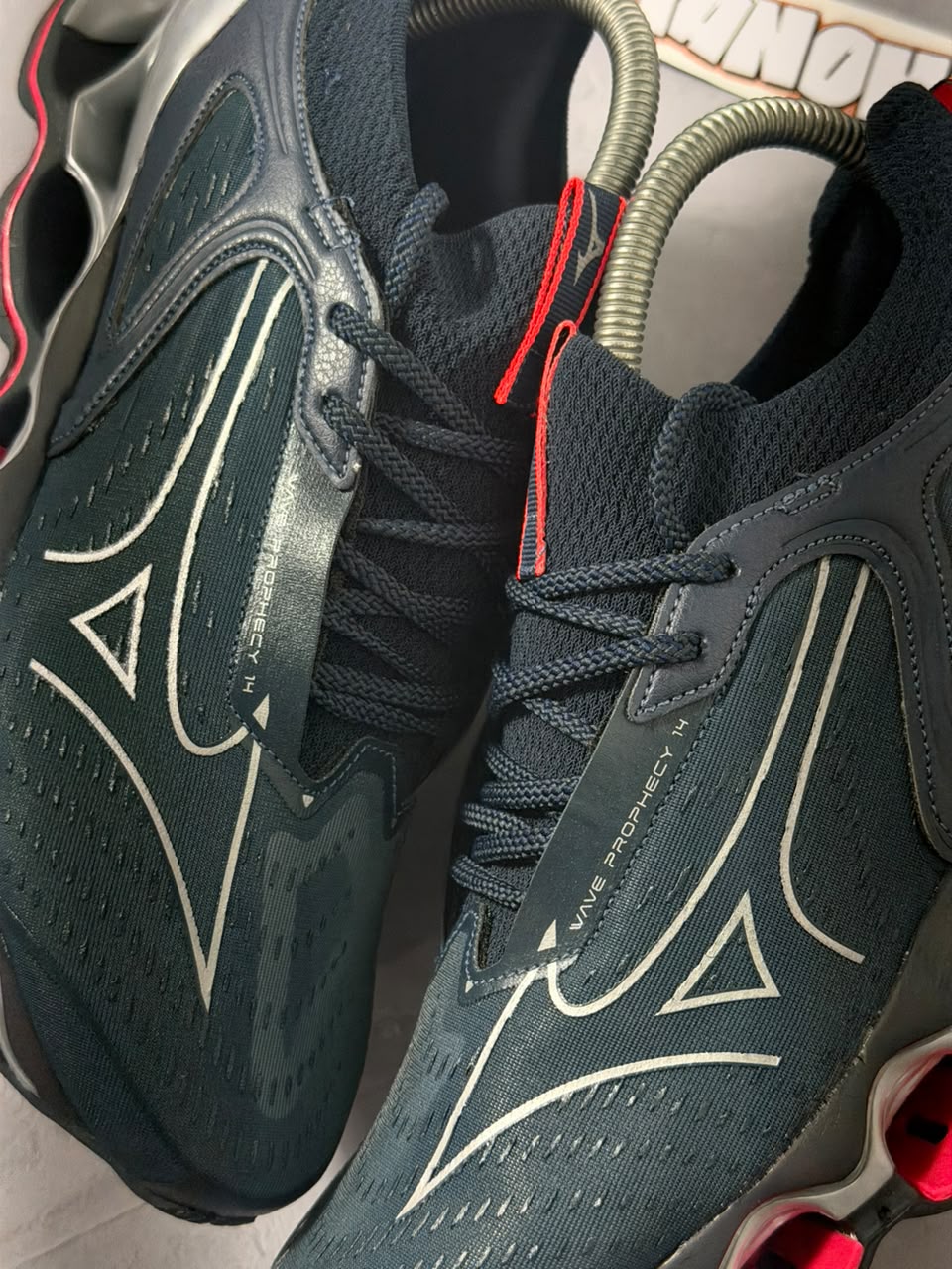 Tênis Mizuno Wave Prophecy 14 - Dark Blue Red