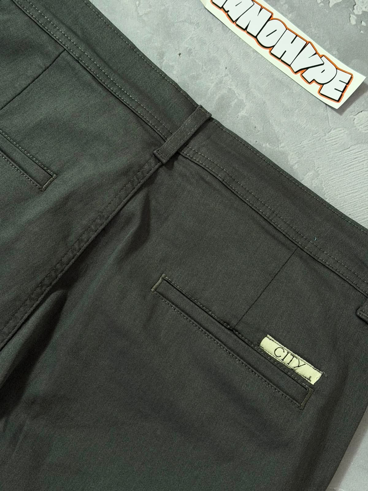 Calça Alfaiataria City Denim - Chumbo