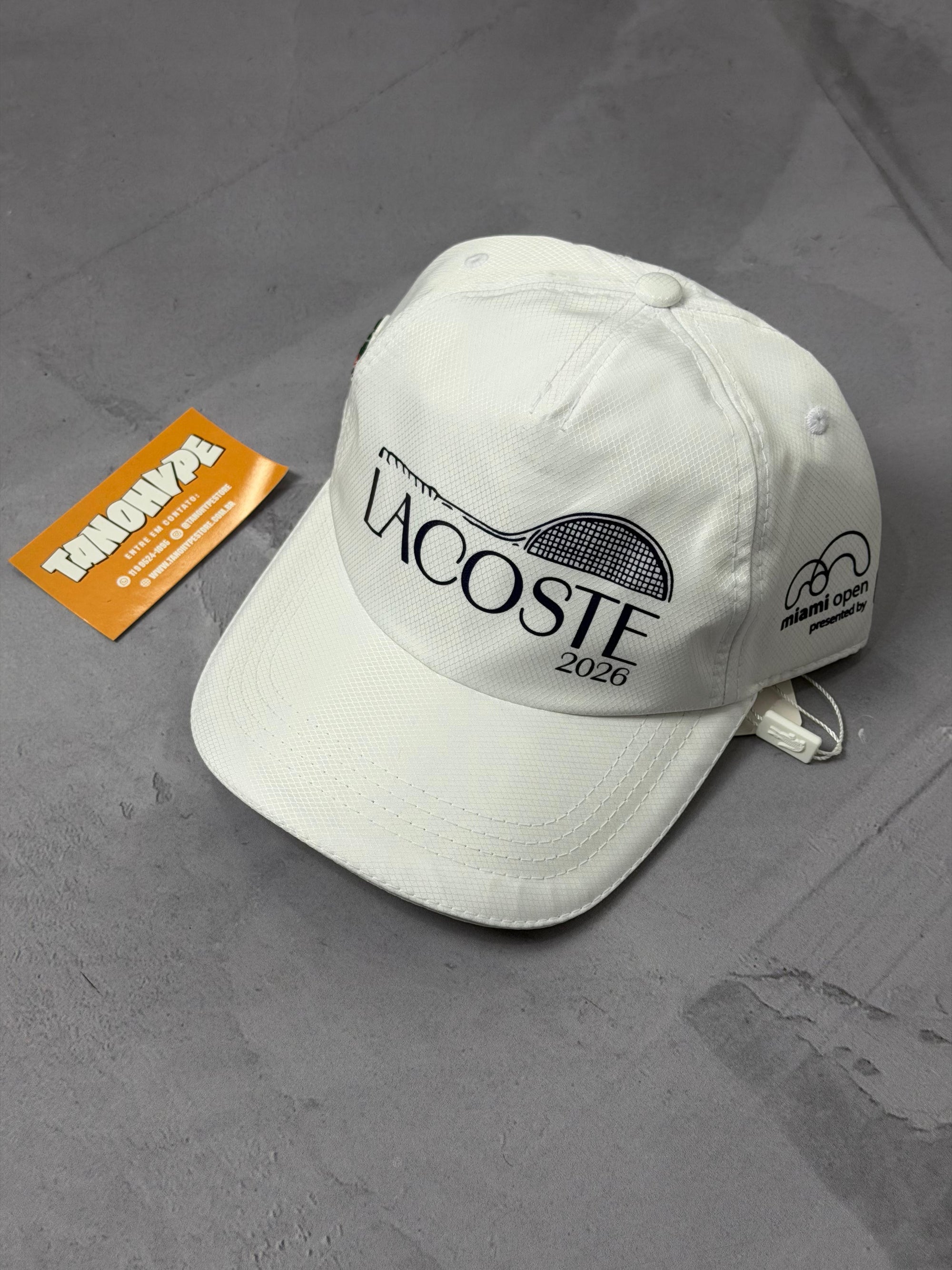 Boné Lacoste Miami Open 2026 - Branco