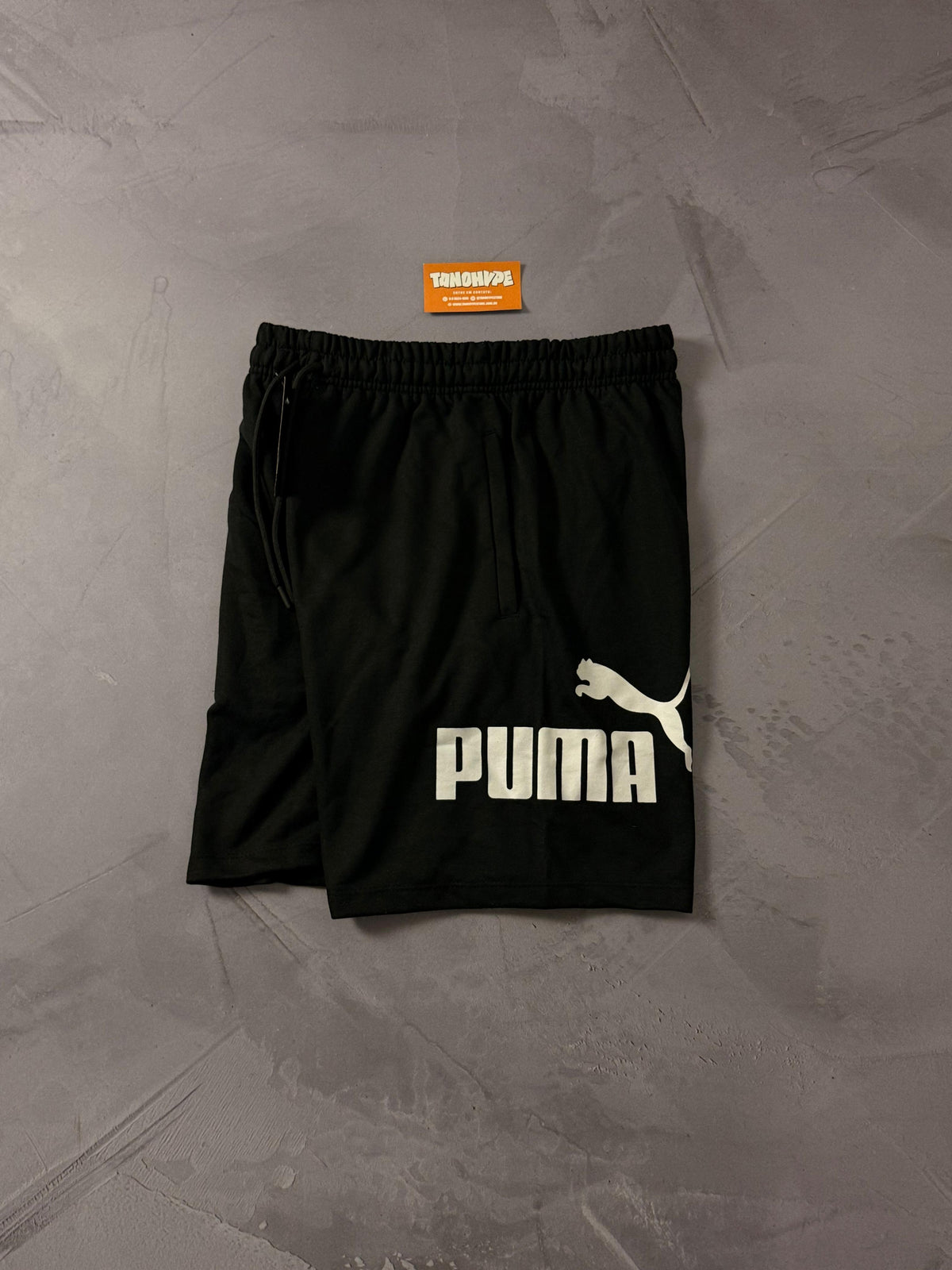 Shorts Moletom Puma - Preto