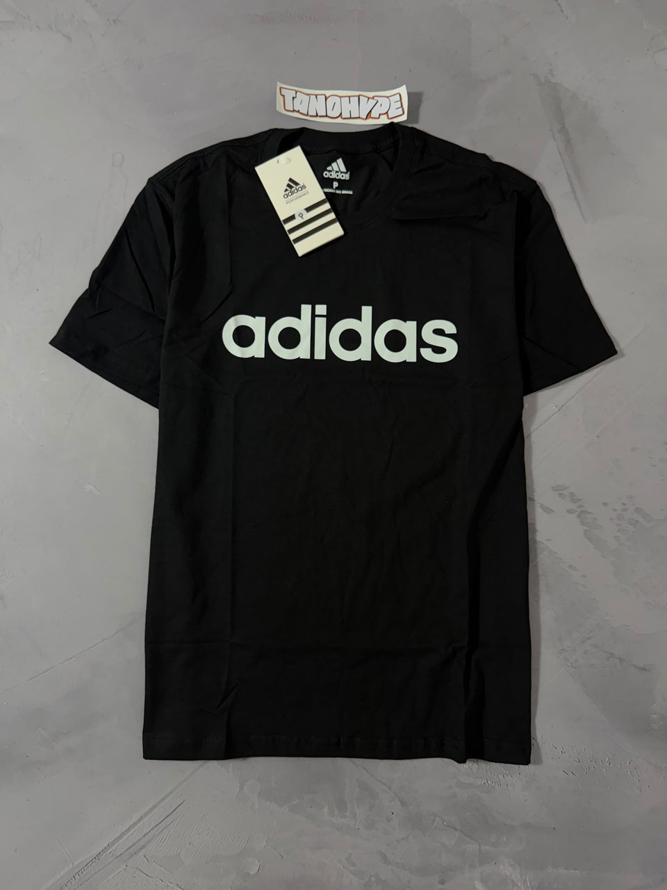 Camiseta Adidas Logo Escrita - Preto