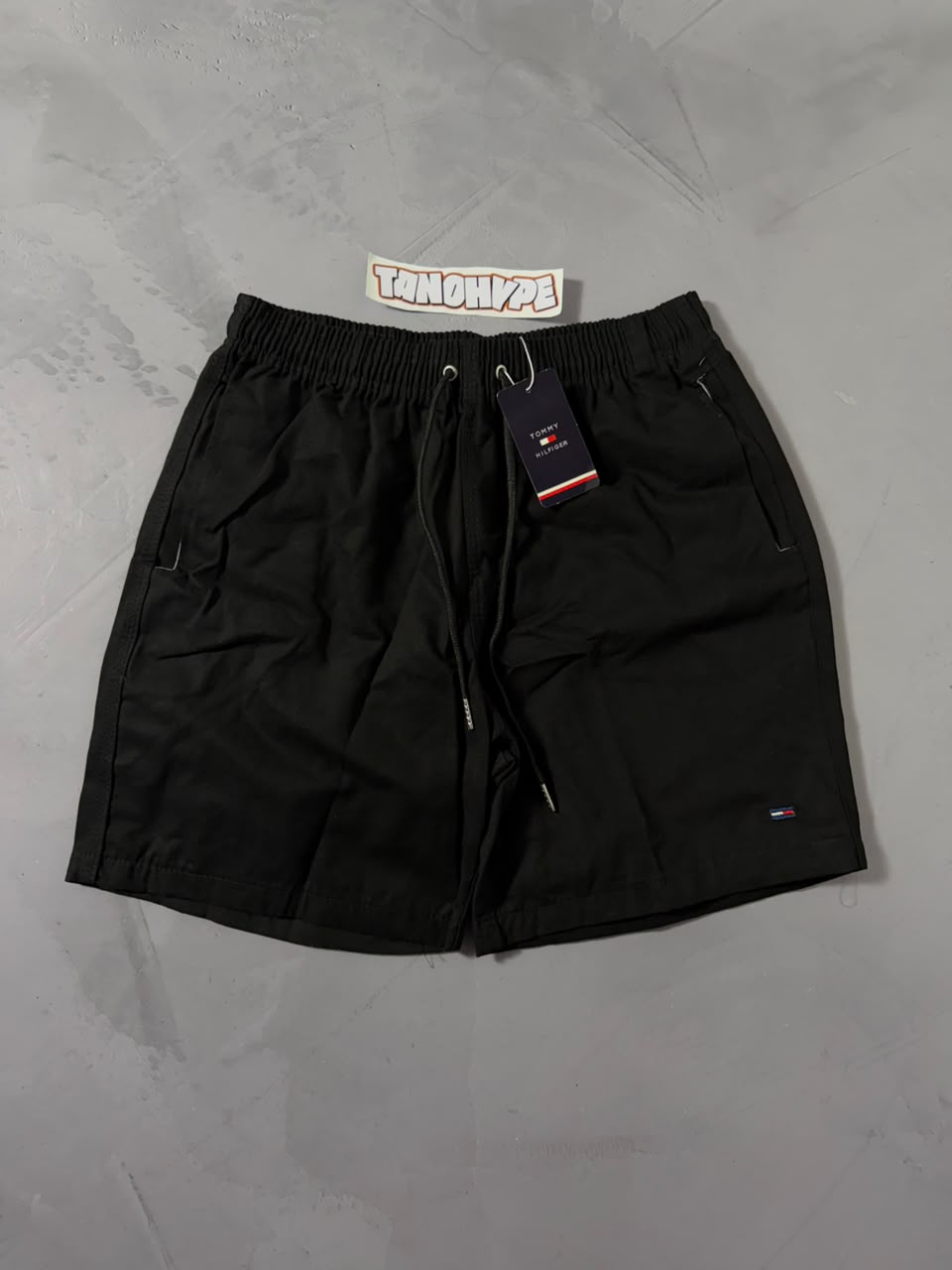 Shorts Tactel Tommy Hilfiger - Preto