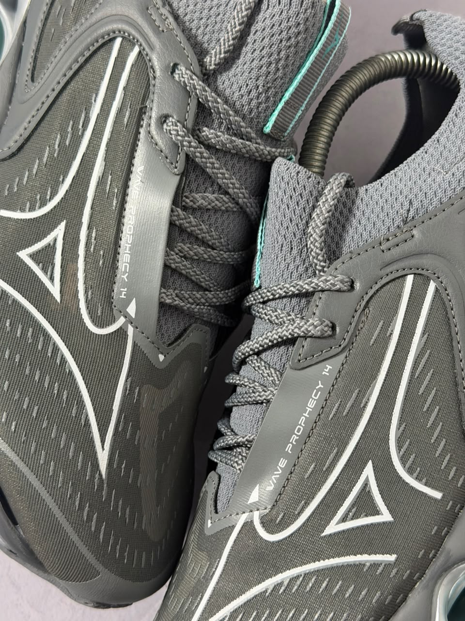 Tênis Mizuno Wave Prophecy 14 - Cinza Azul