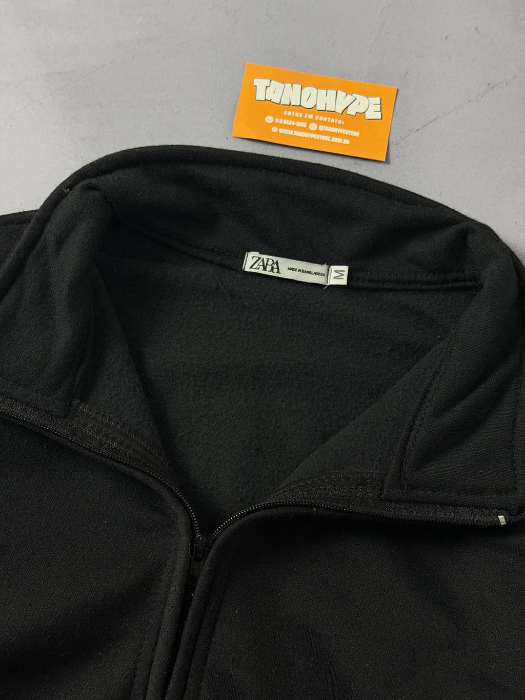 Moletom Gola Alta Zara - Preto