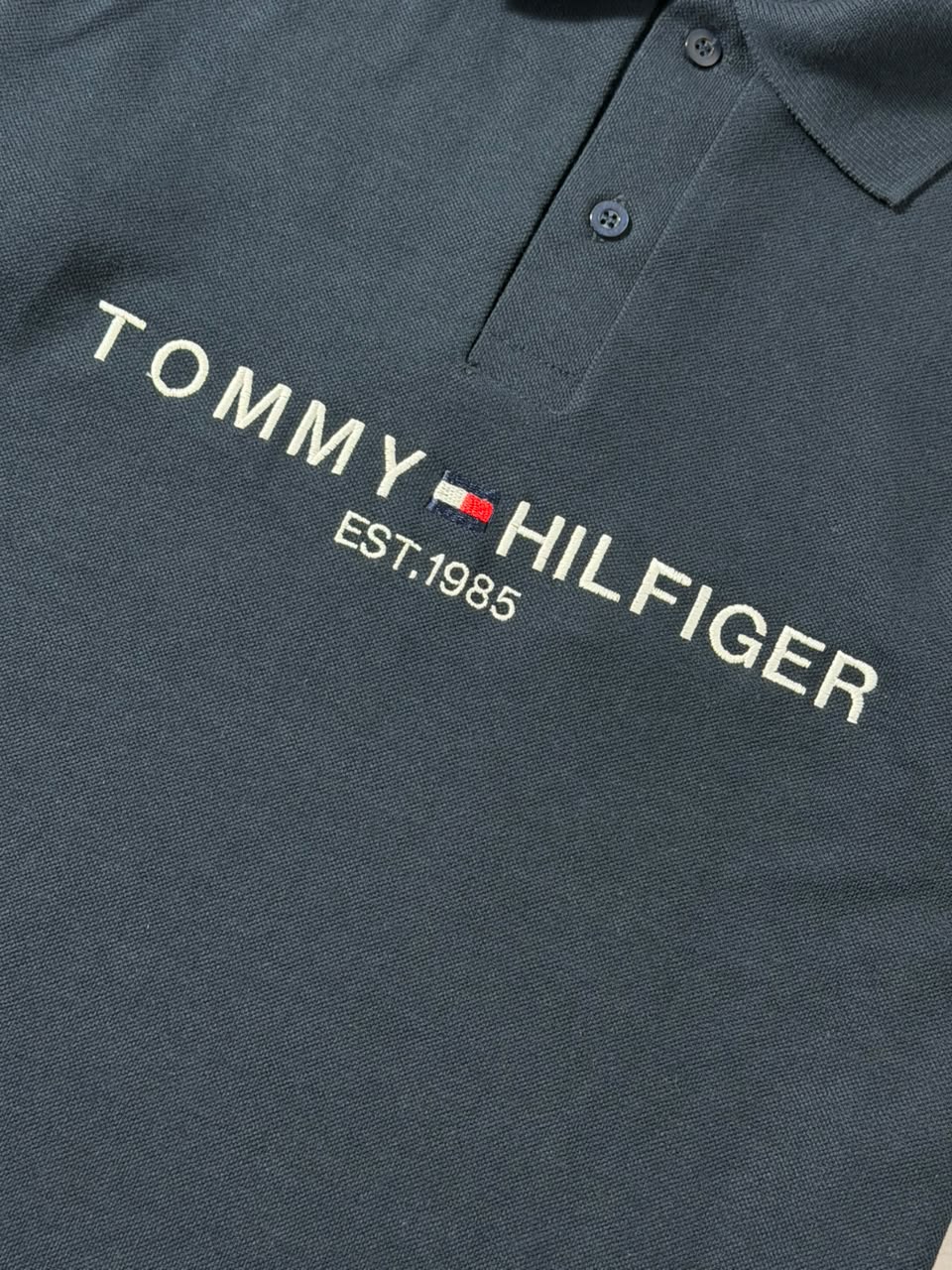 Polo Tommy Hilfiger Logo - Azul Marinho