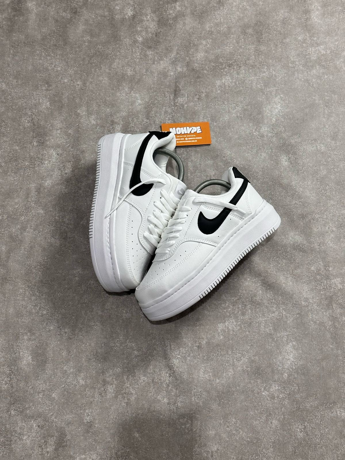 Tênis Nike Court Vision Alta - Branco/Preto