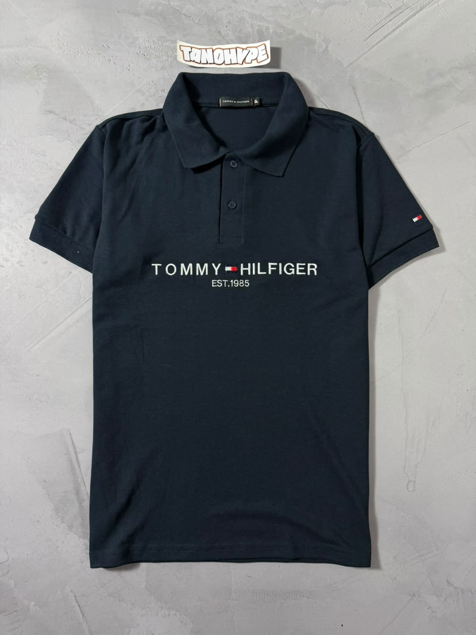 Polo Tommy Hilfiger Logo - Azul Marinho
