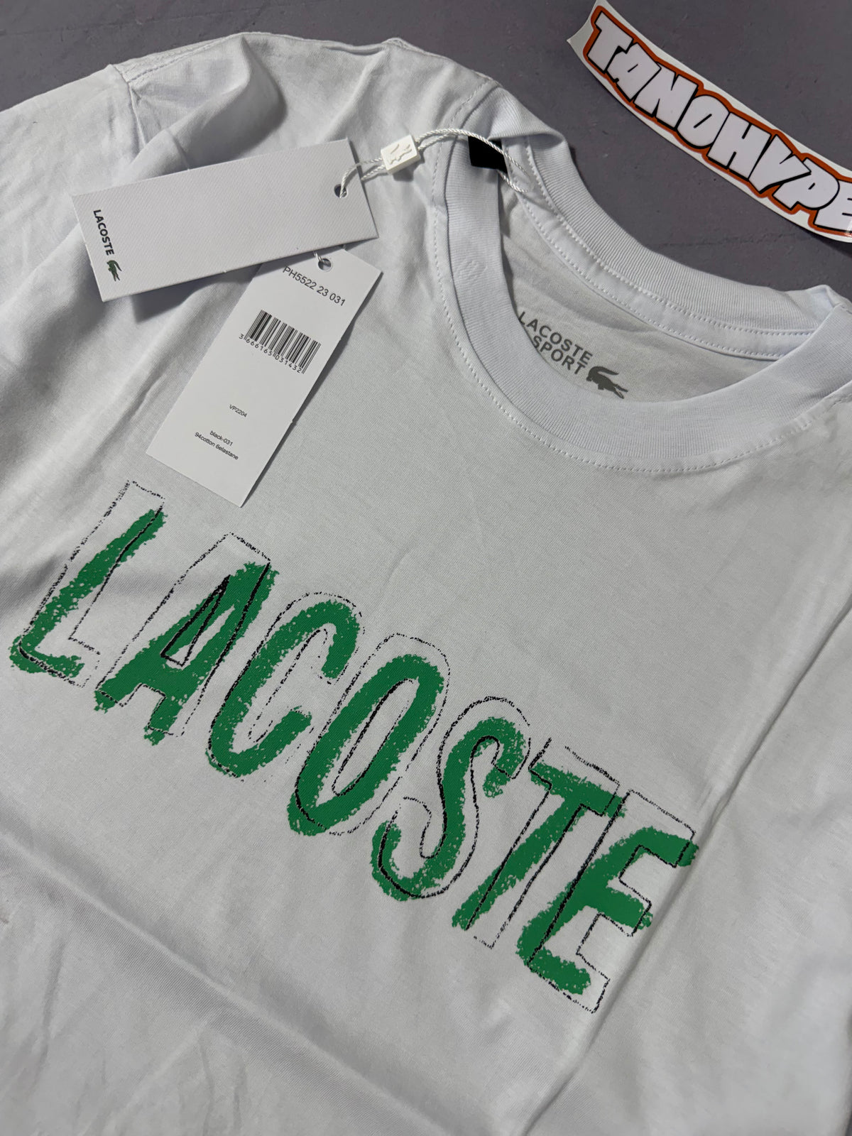 Camiseta Lacoste Printed - OffWhite
