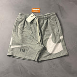 Shorts Moletom Nike Big Swoosh TM - Cinza