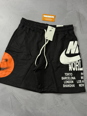 Shorts Moletom Nike World Tour - Preto