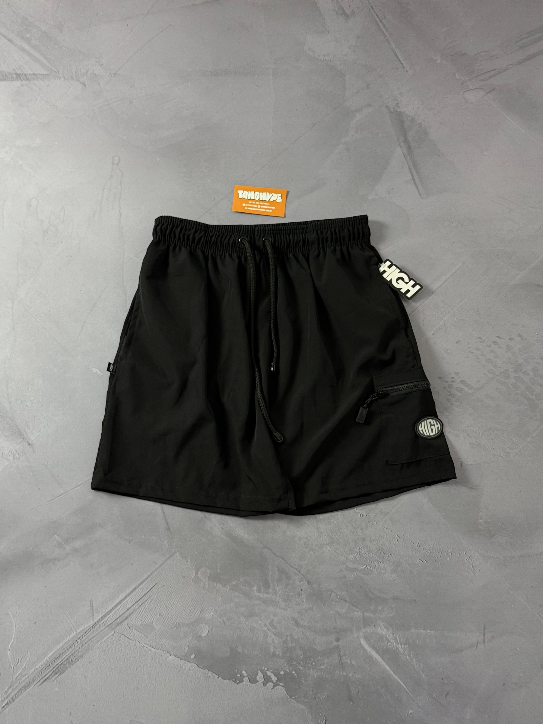 Shorts Tactel High C. - Preto