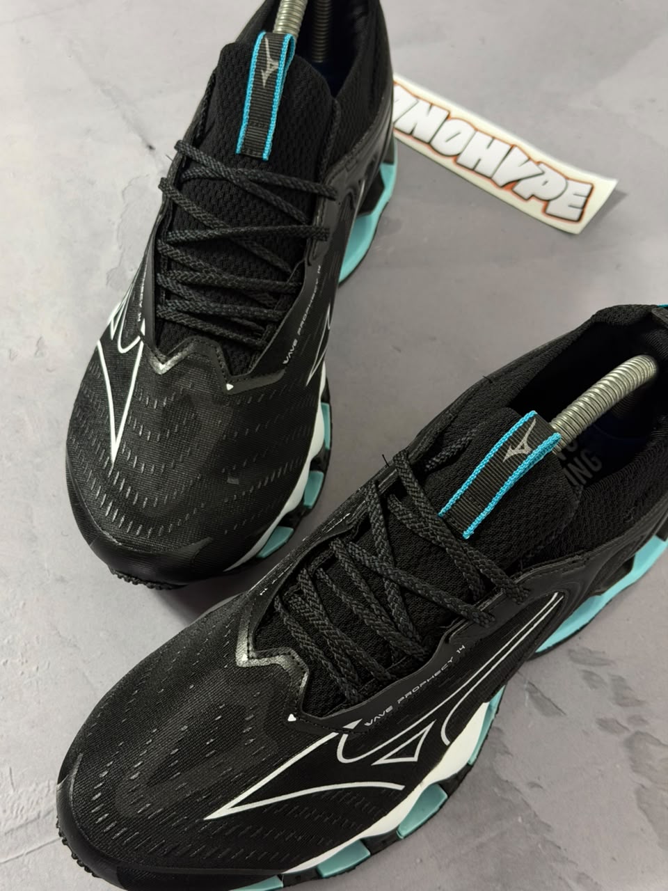 Tênis Mizuno Wave Prophecy 14 - Preto e Azul Bebê