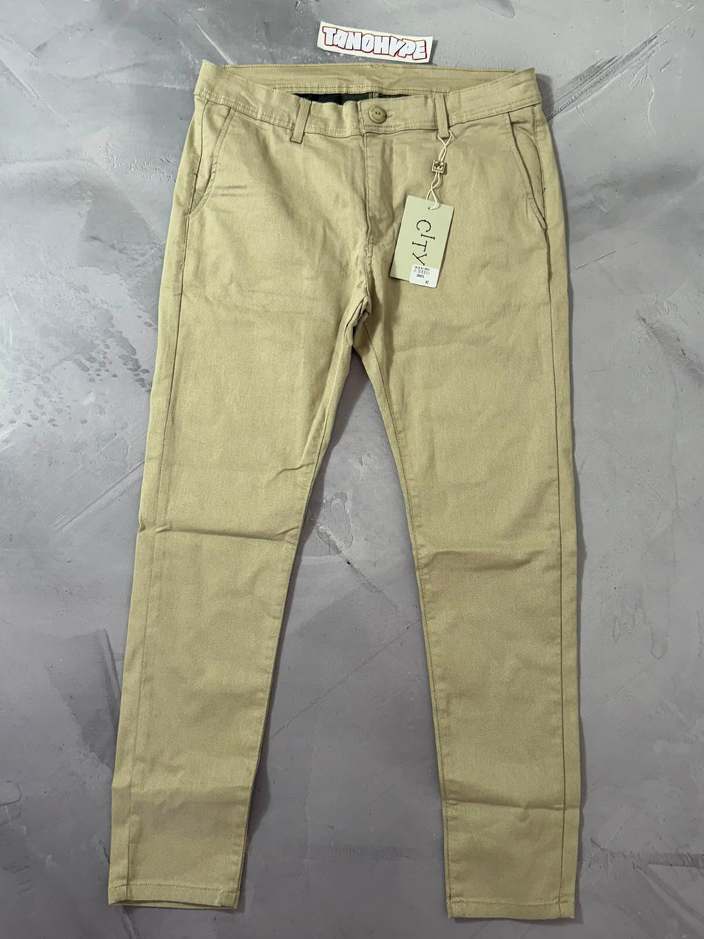 Calça Alfaiataria City Denim - Bege