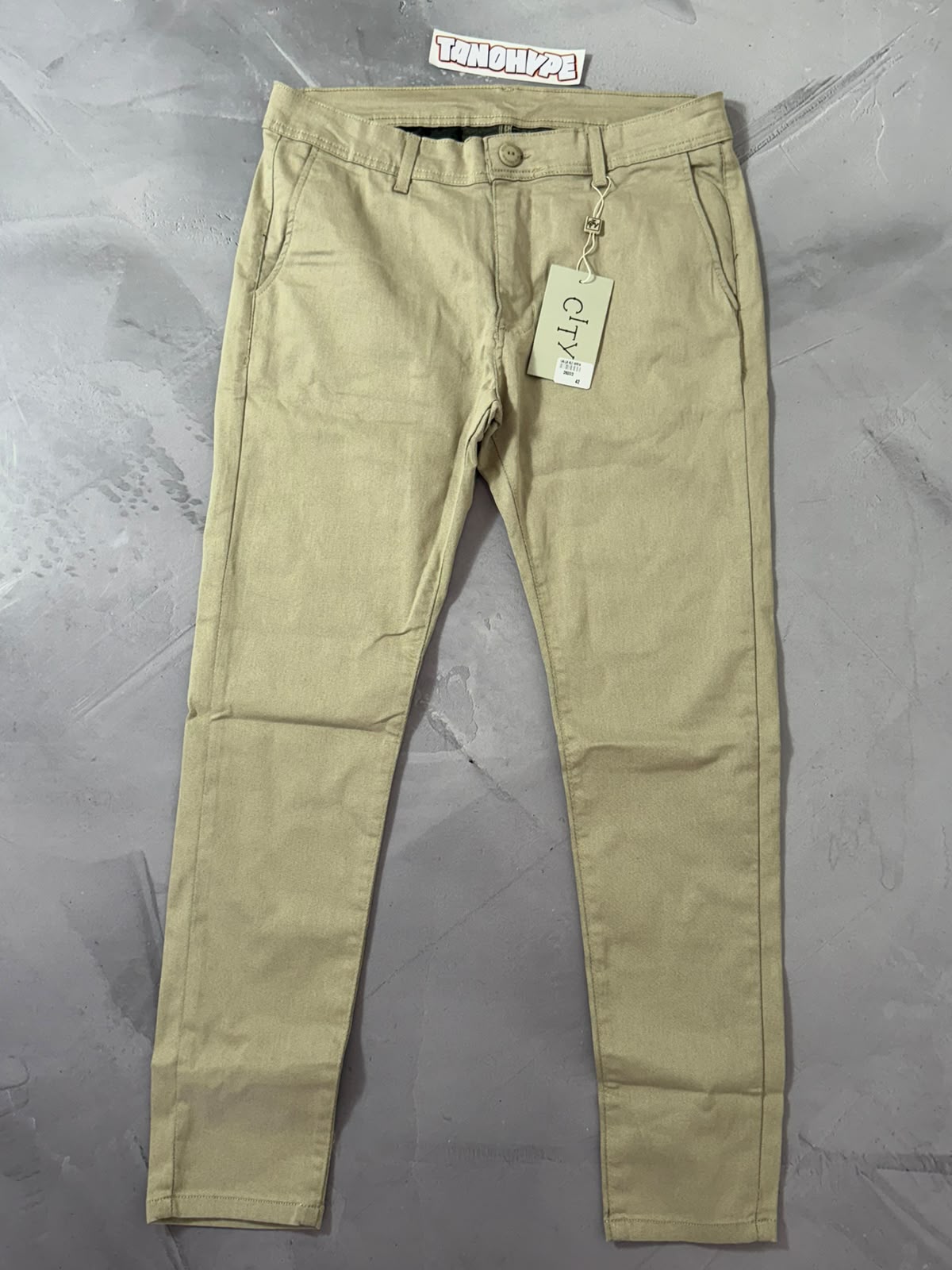 Calça Alfaiataria City Denim - Bege
