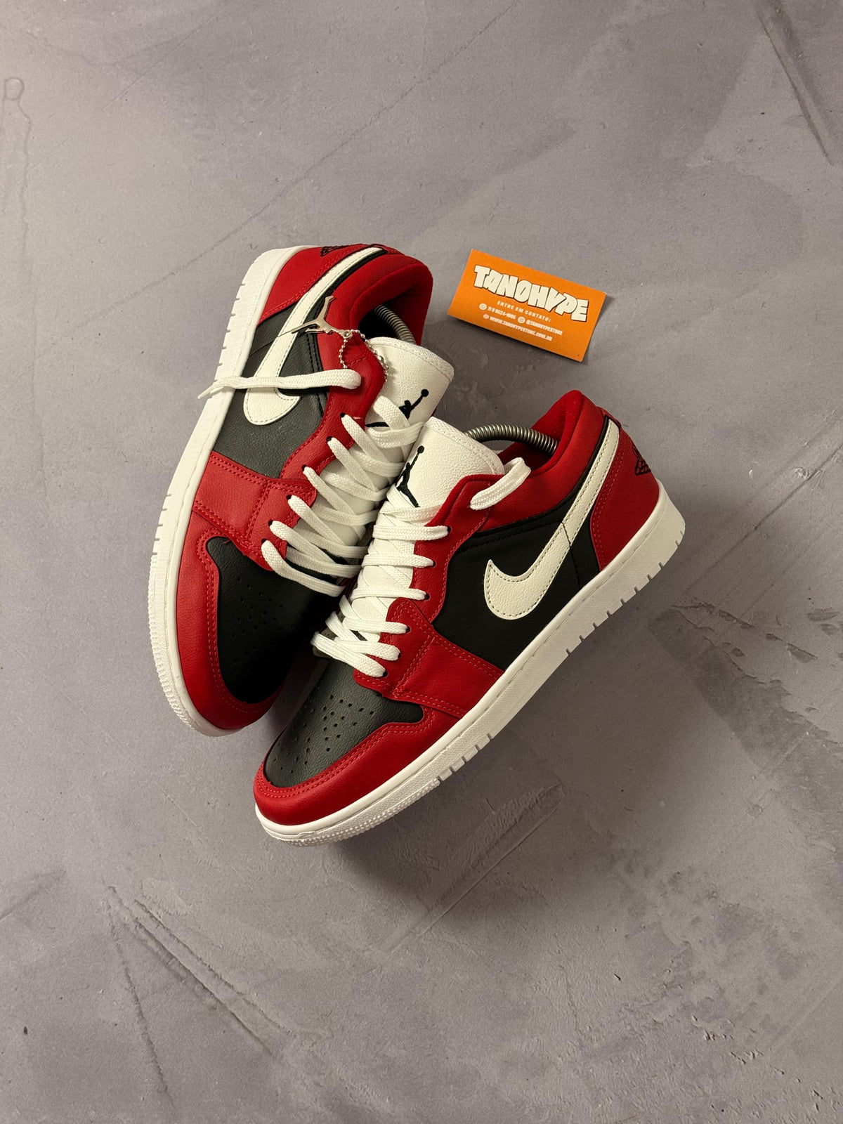 Tênis Nike Air Jordan Low 1 - Vermelho/Branco