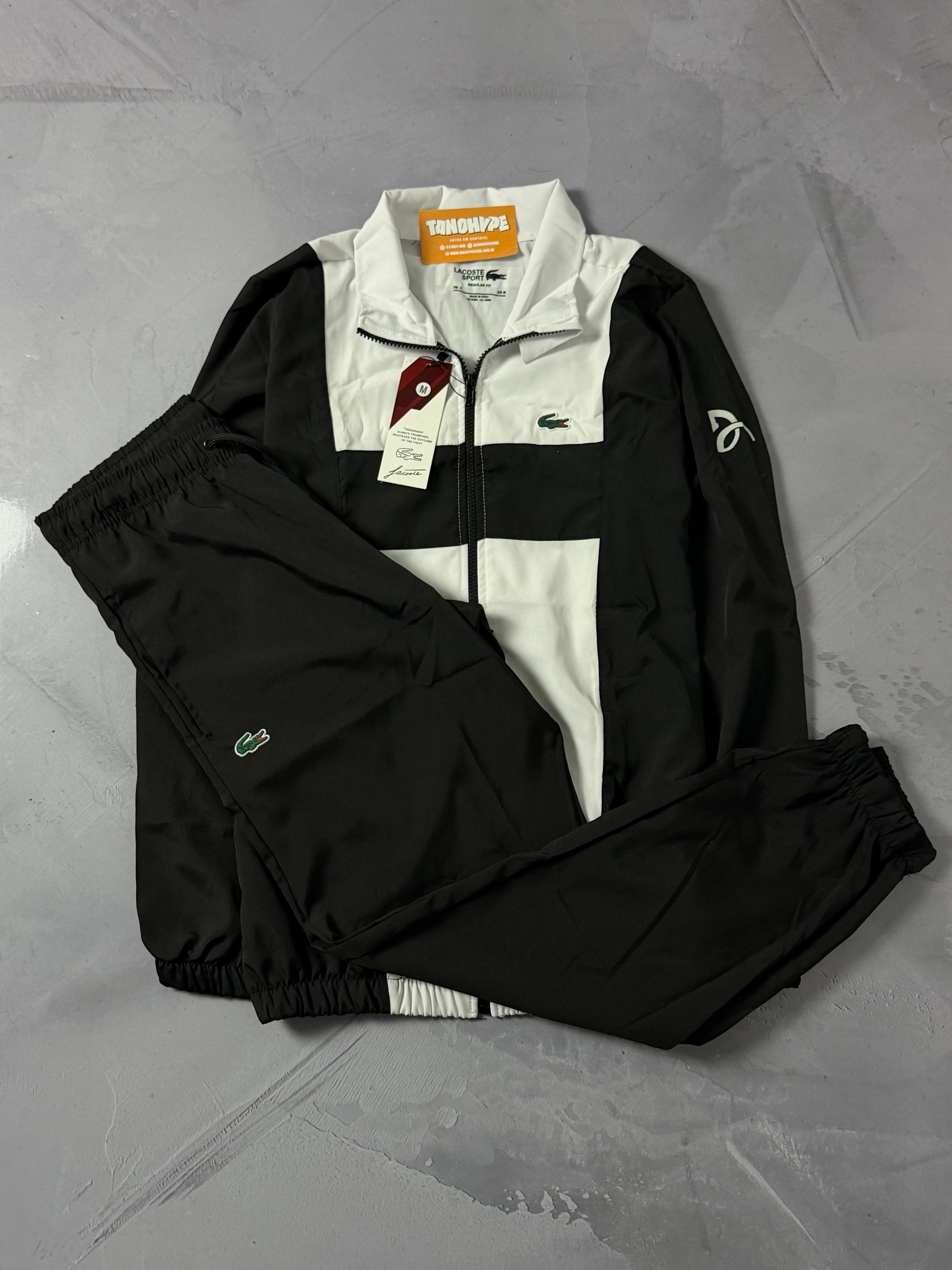 Conjunto Lacoste Novak Djokovic - Preto