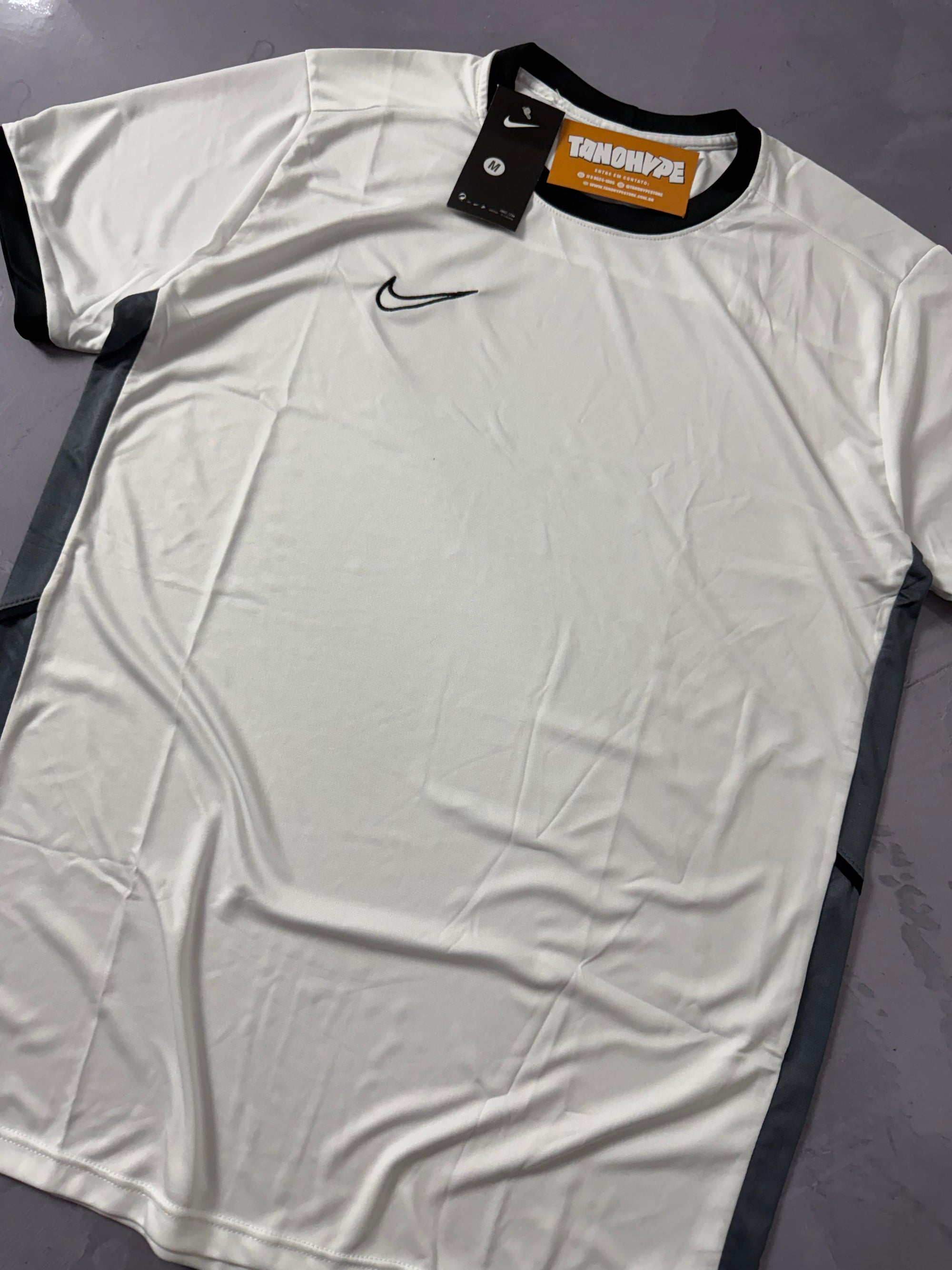 Camiseta Nike Dri Fit Academy 25 - Branca/Cinza