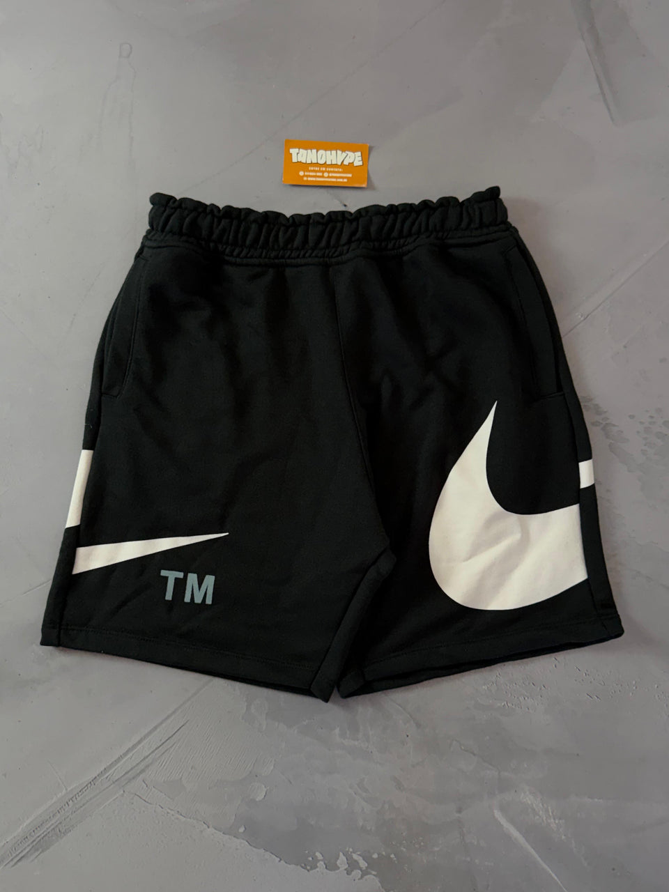 Shorts Moletom Nike Big Swoosh TM - Preto