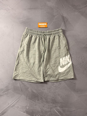 Shorts Moletom Nike Icon - Cinza