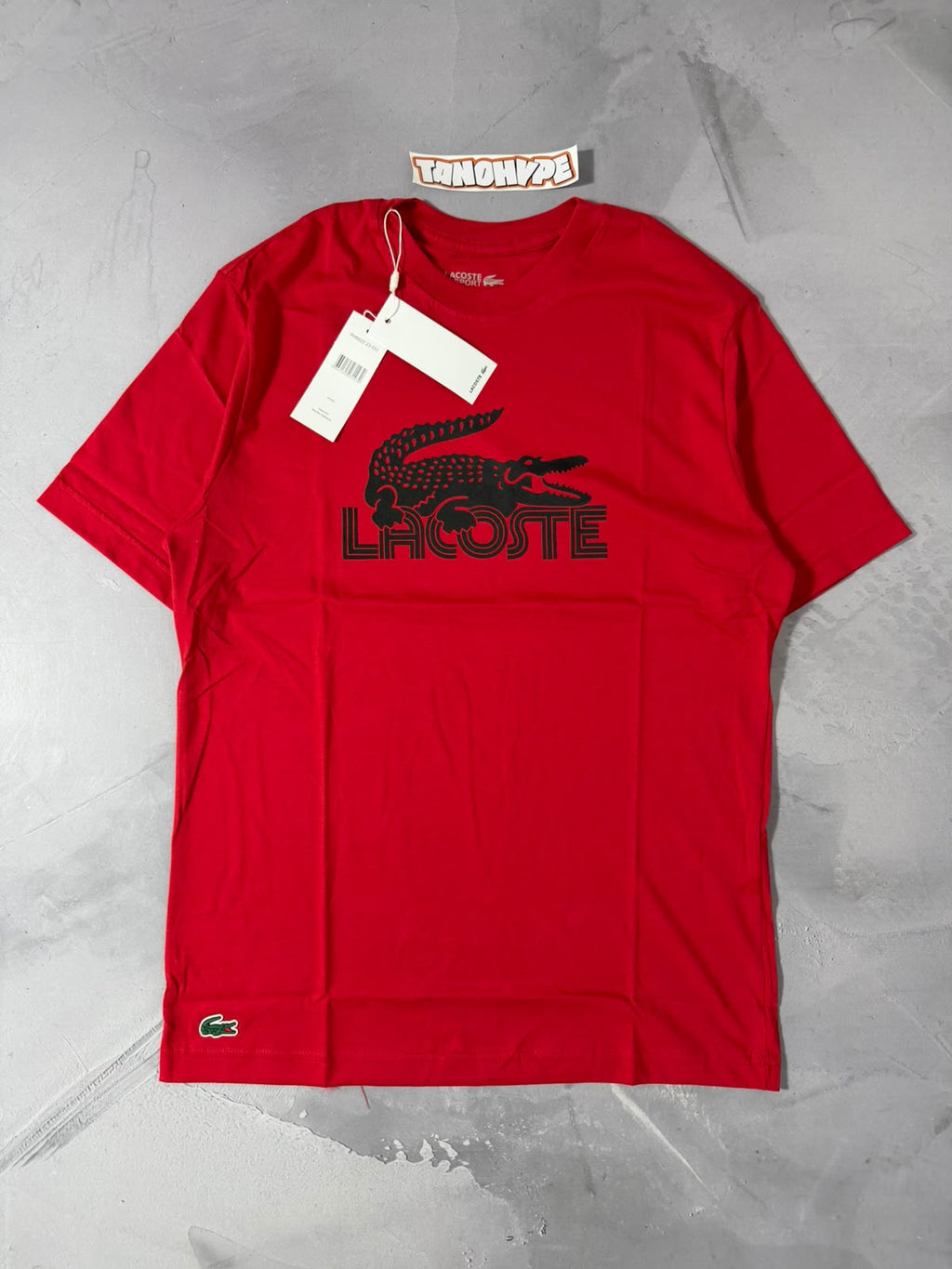 Camiseta Lacoste Sport Logo Retrô - Vermelho