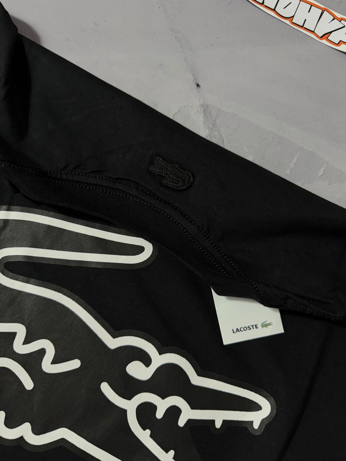 Camiseta Lacoste Big Logo - Black Small
