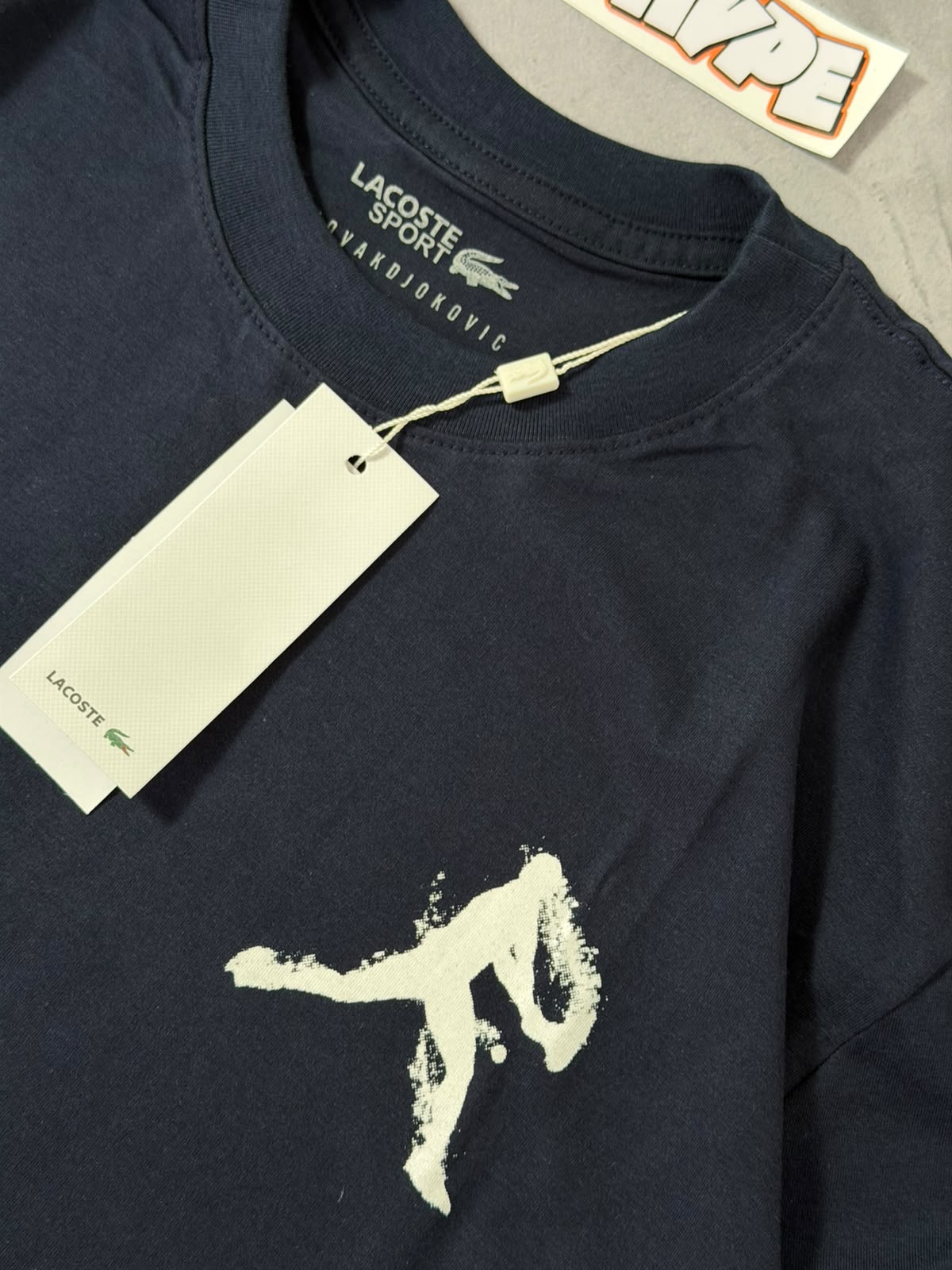 Camiseta Lacoste x Djokovic - Azul Marinho