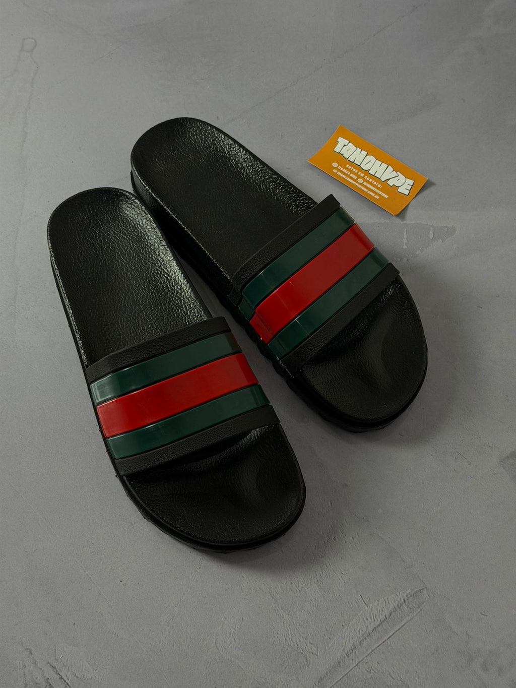 Chinelo Slide Gucci Preto