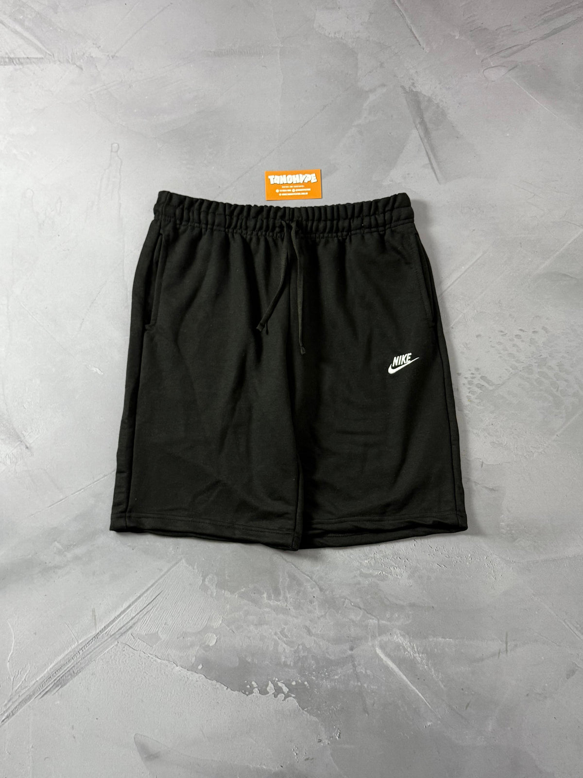 Shorts Moletom Nike Club - Preto