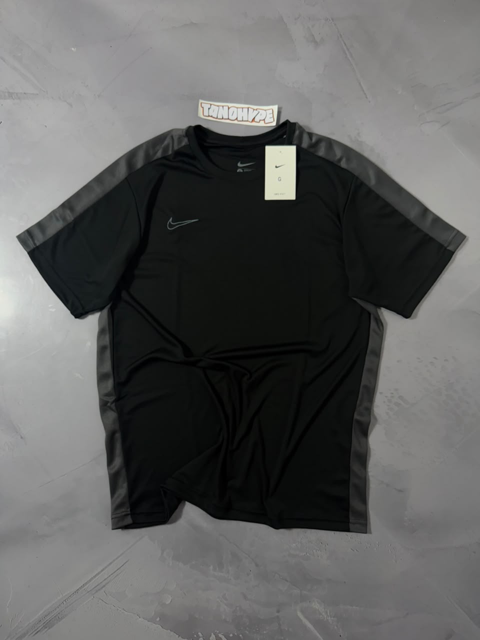 Camiseta Nike Academy - Preto/Cinza
