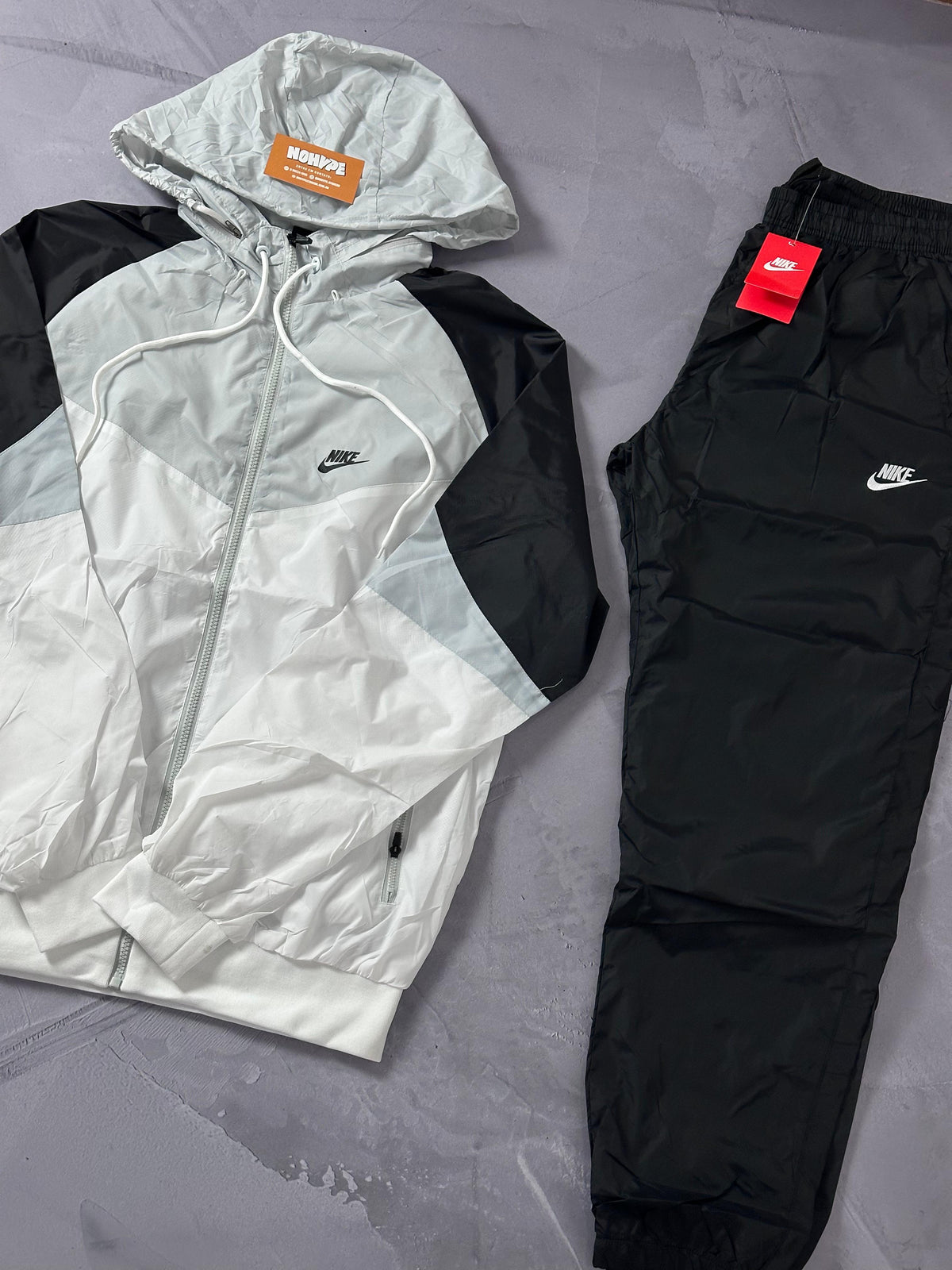 Conjunto Nike - Calça + Corta Vento Cinza/Branco